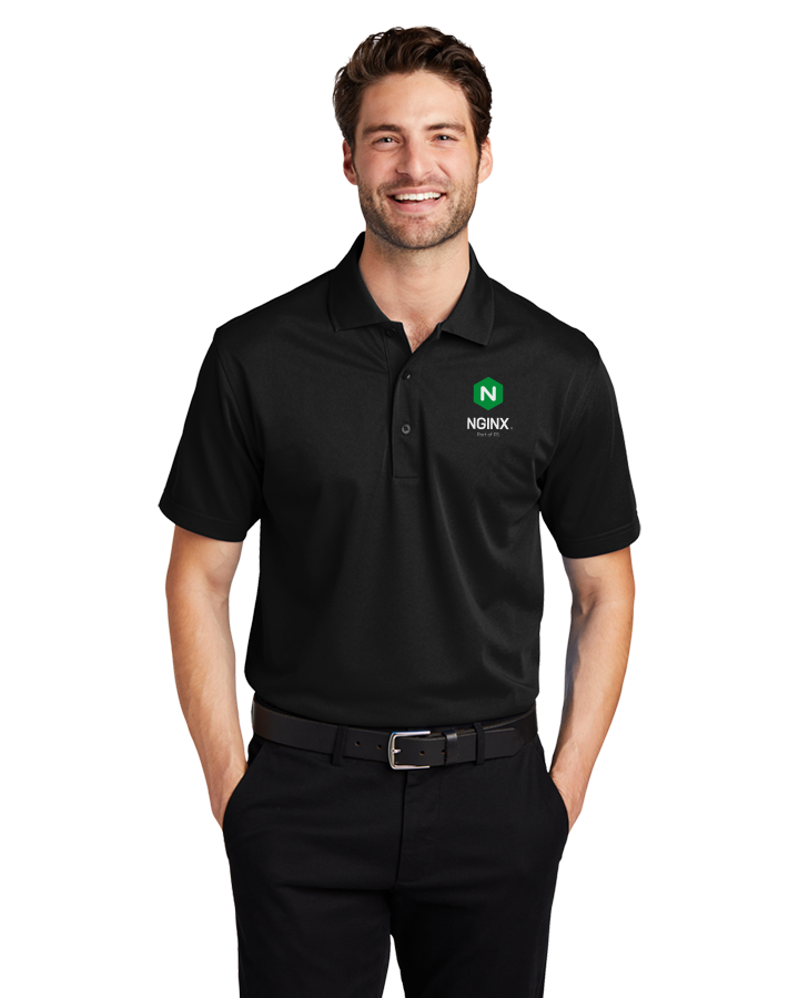 Black Performance Polo (Mens)